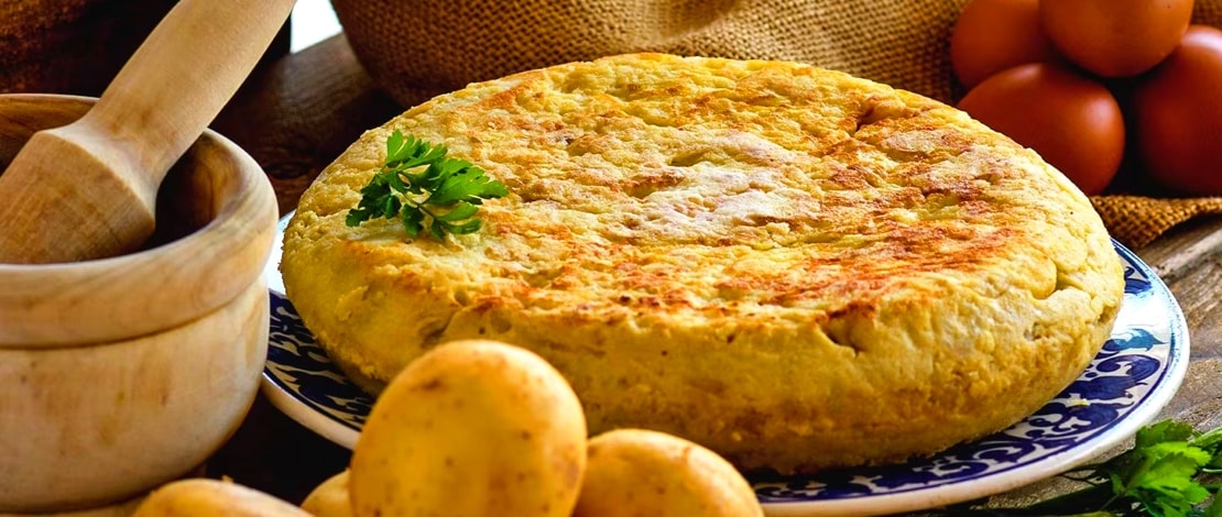 Spanish tortilla de patatas (potato omelette)