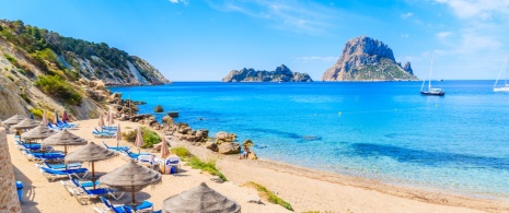 View of Cala d'Hort View of Cala d'Hort