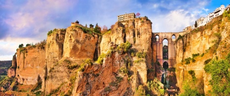 ’Puente Nuevo’ in Ronda, in the province of Malaga ’Puente Nuevo’ in Ronda, in the province of Malaga