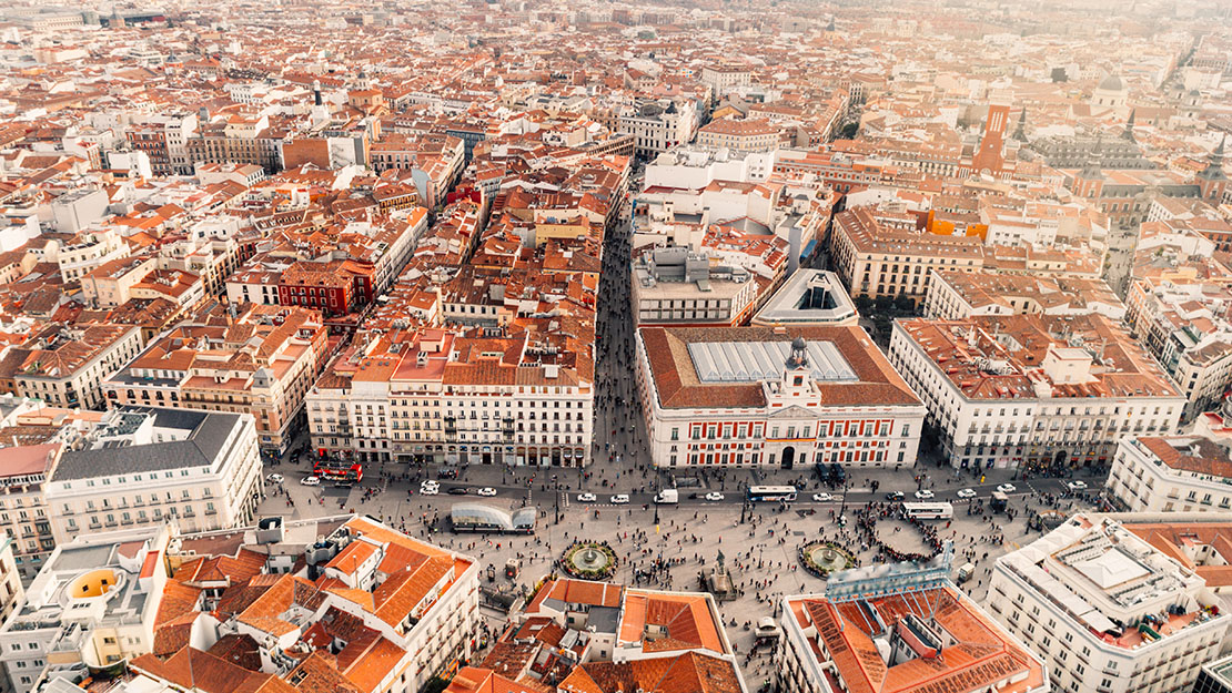 Puerta del Sol in Madrid