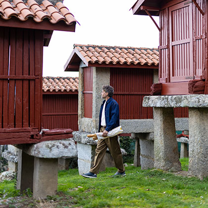 Greniers à grains, A Merca, province d'Orense, Galice