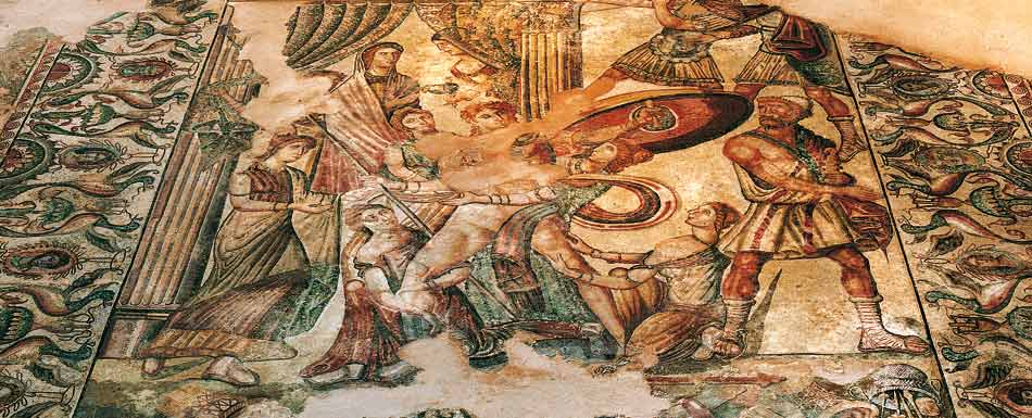 Mosaico de la villa romana de La Olmeda