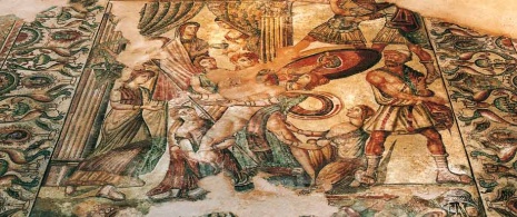Mosaico de la villa romana de La Olmeda Mosaico de la villa romana de La Olmeda