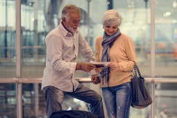 Couple in the airport