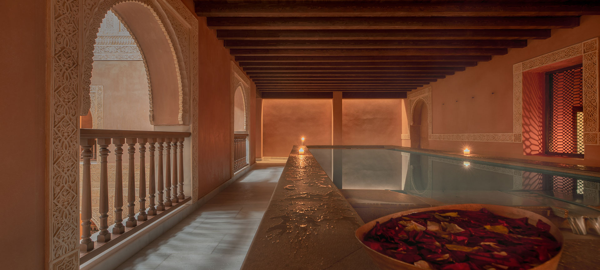 Wnętrze łaźni arabskich Hammam Al Ándalus Malaga
