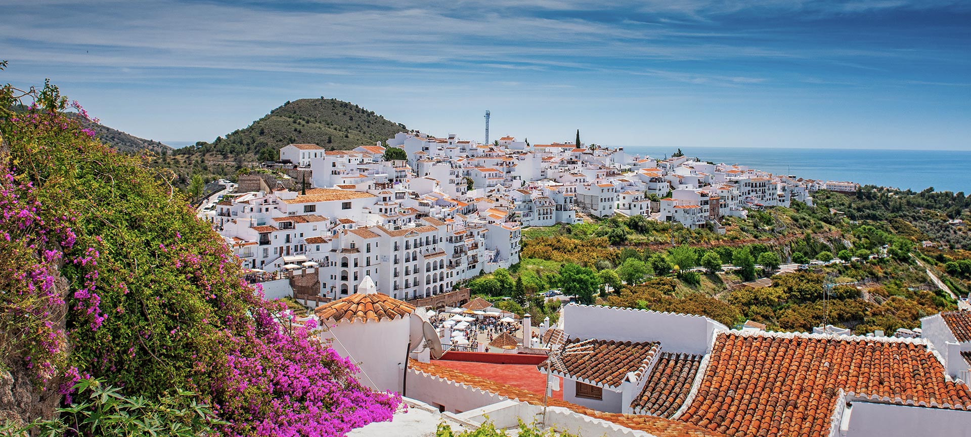 View of Frigiliana in Málaga (Andalusia)