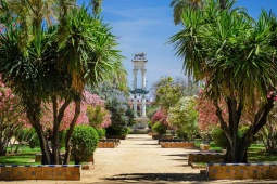 Stadtpark in Spanien