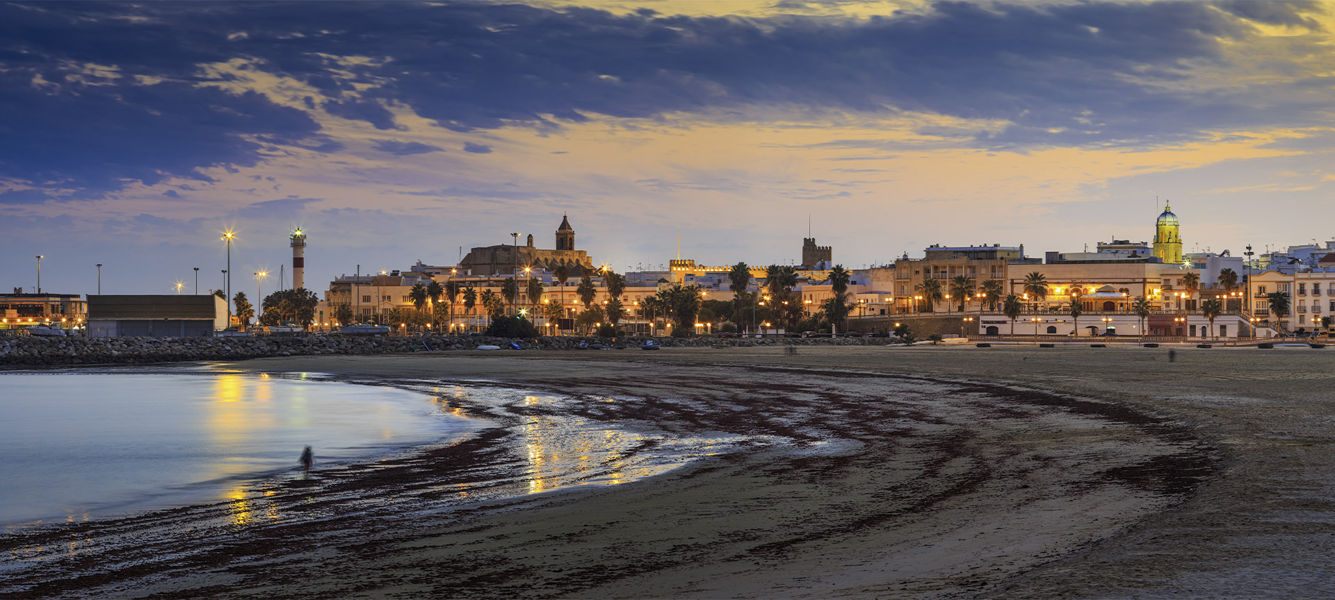 "Plage El Rompidillo à Rota (province de Cadix, Andalousie) "