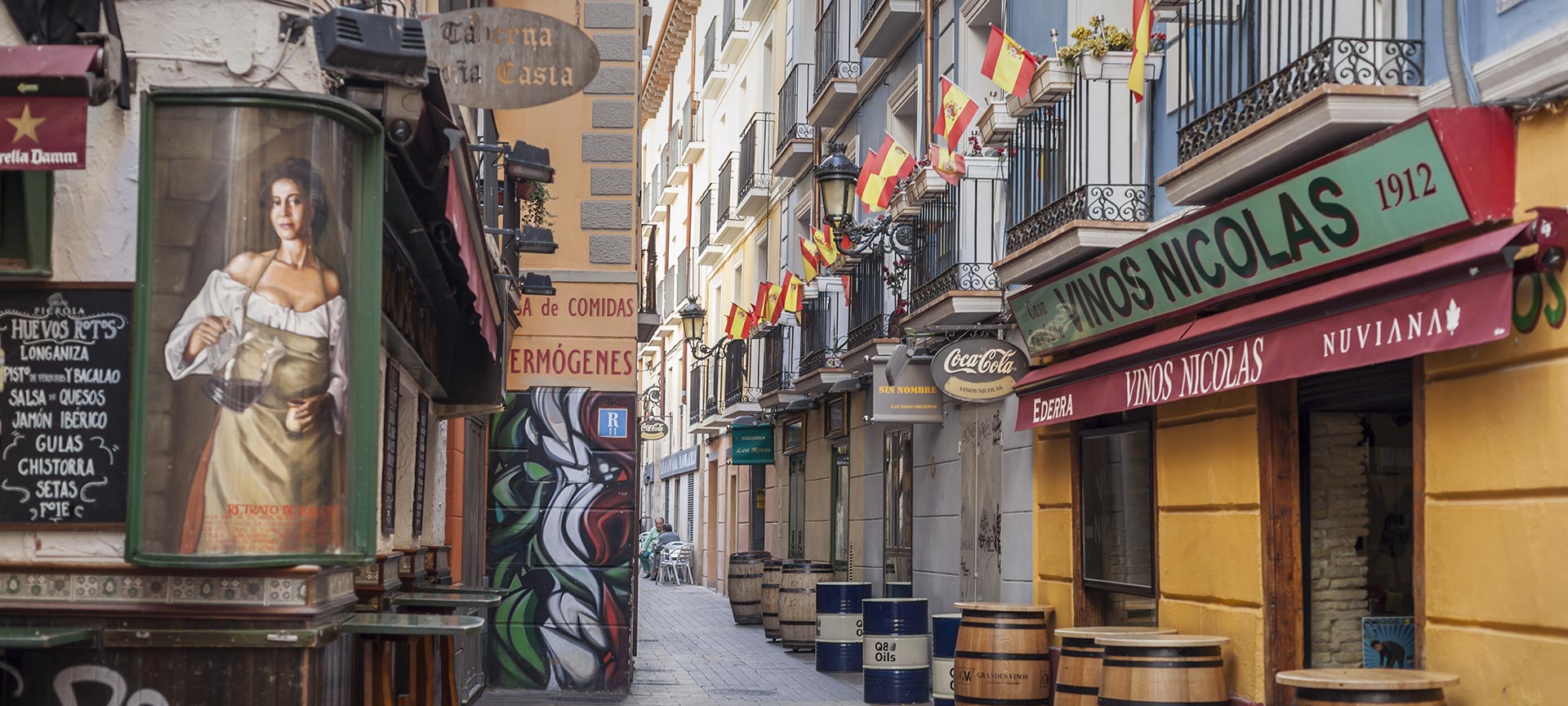El Tubo district. Zaragoza