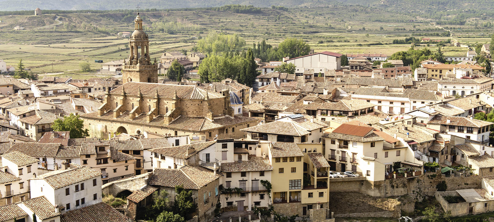 Vista panorâmica de Rubielos de Mora, em Teruel (Aragón)