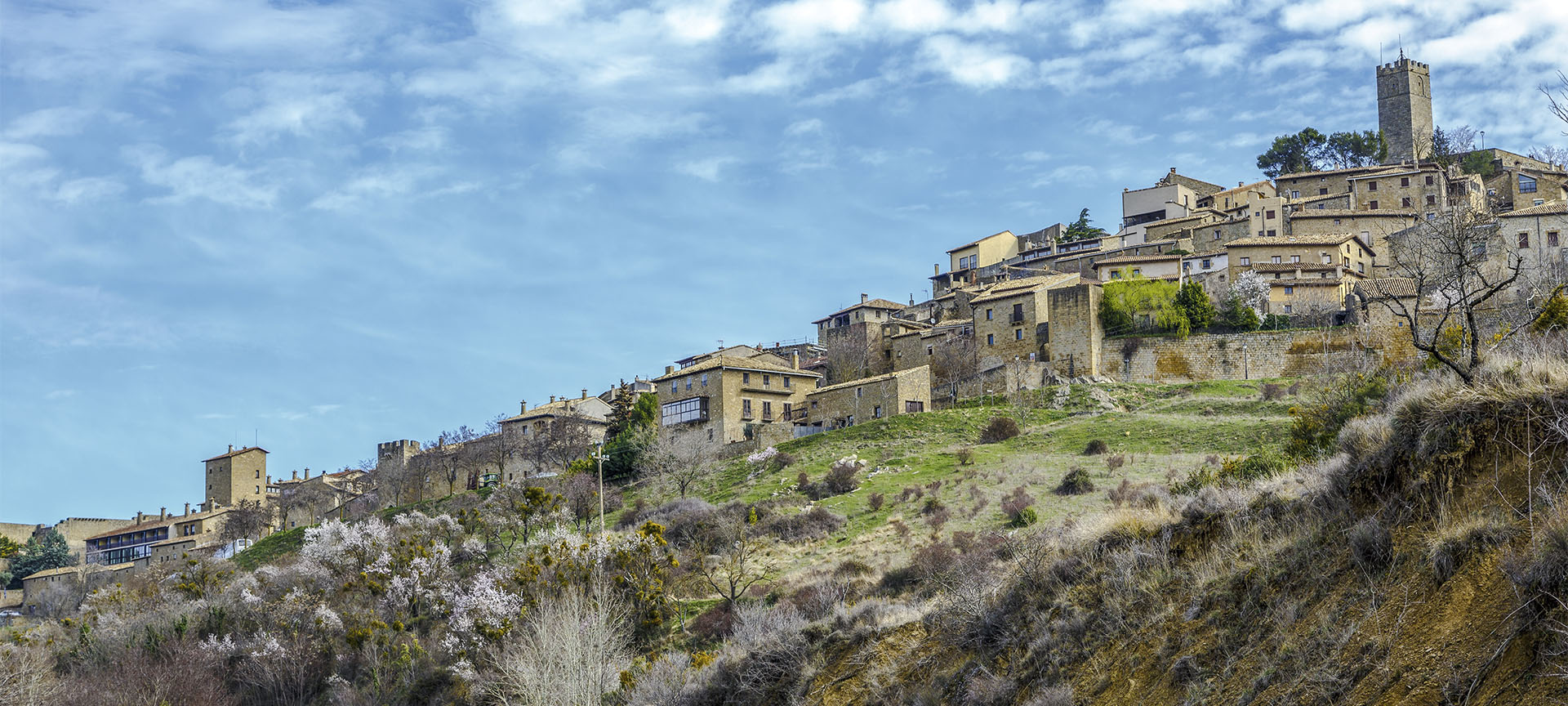 Imagem panorâmica de Sos del Rey Católico, na província de Zaragoza (Aragón)