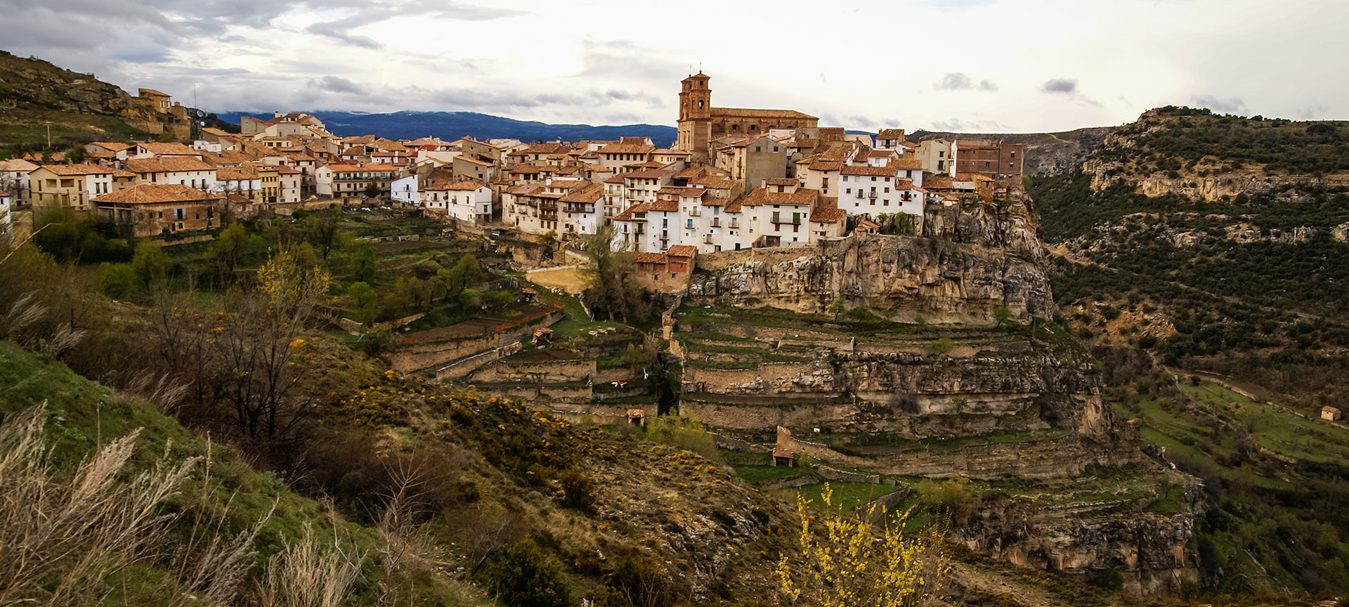 General view of Villarluengo, Teruel, Aragón