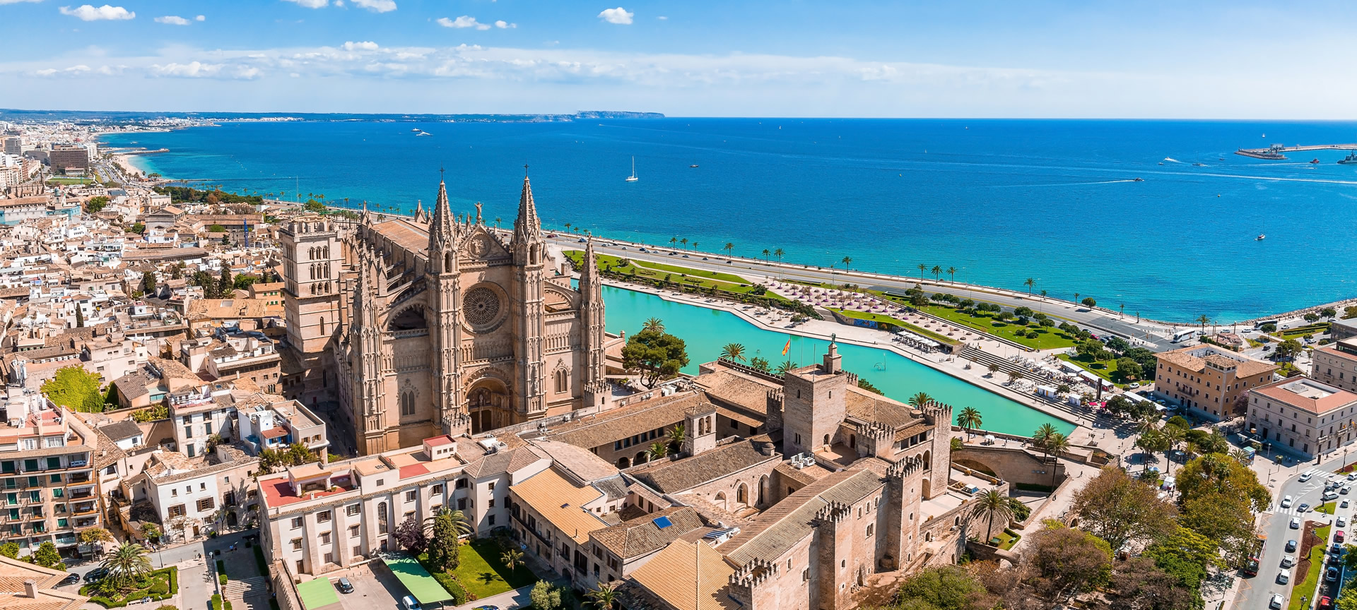 Vue aérienne de Palma, Majorque (îles Baléares)