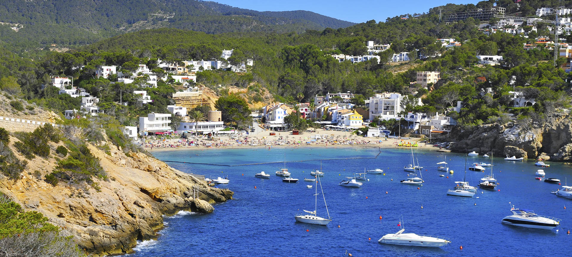 Vue de Sant Josep de sa Talaia, à Ibiza (îles Baléares)