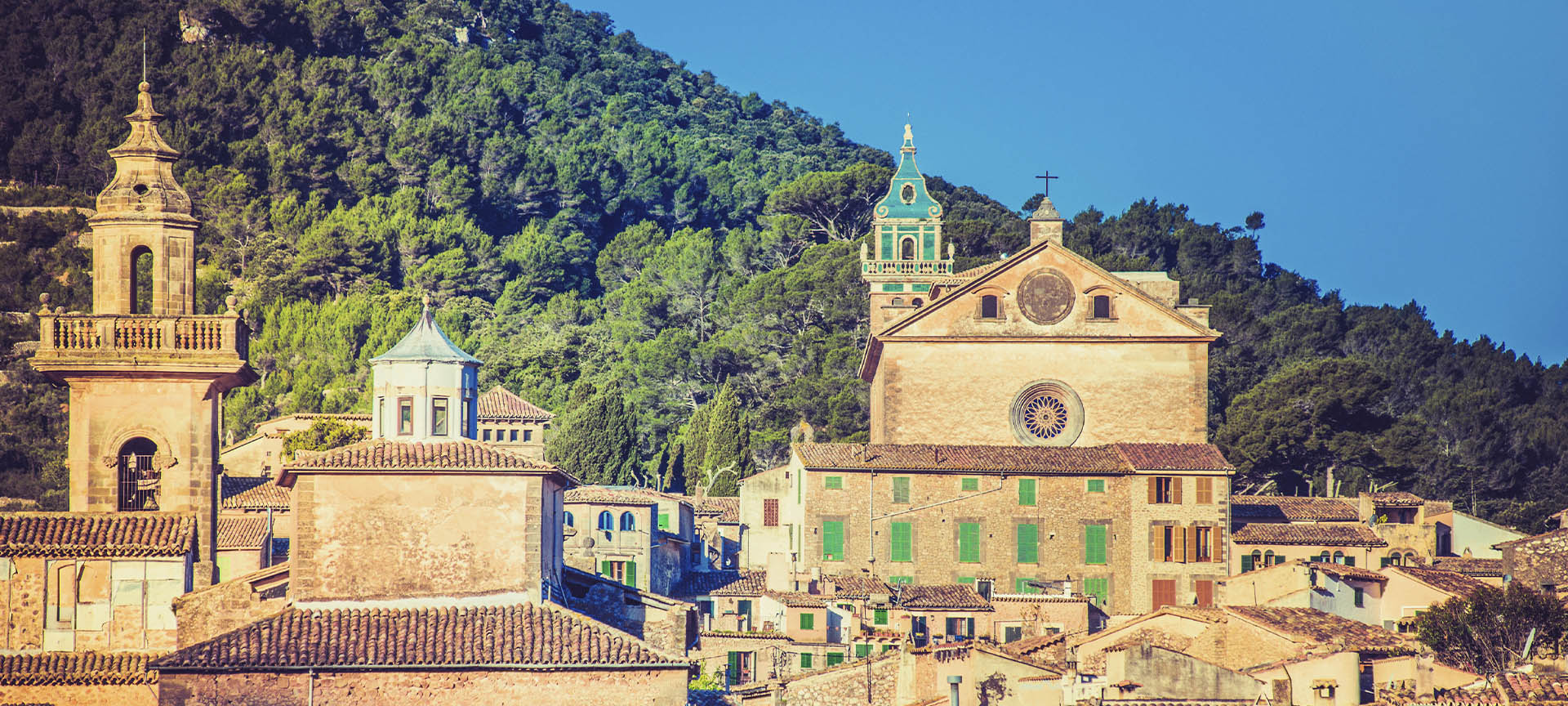 View of Valldemossa on the island of Mallorca (Balearic Islands)