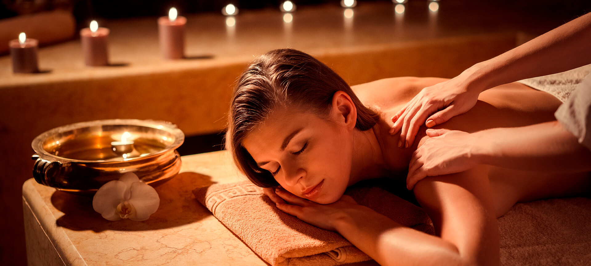 Massage at a spa