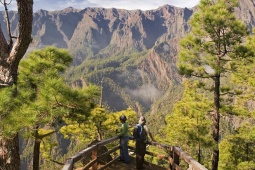Mirante La Cumbrecita. Parque Nacional da Caldeira de Taburiente La Palma
