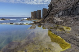 ラ・ゴメラ島のエルミグアの天然プール（カナリア諸島）