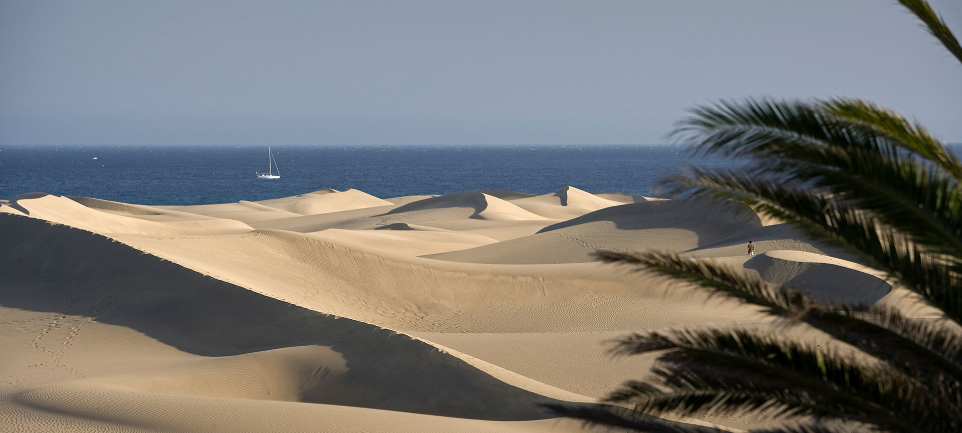 Veduta del mare dalle dune di Maspalomas. Gran Canaria