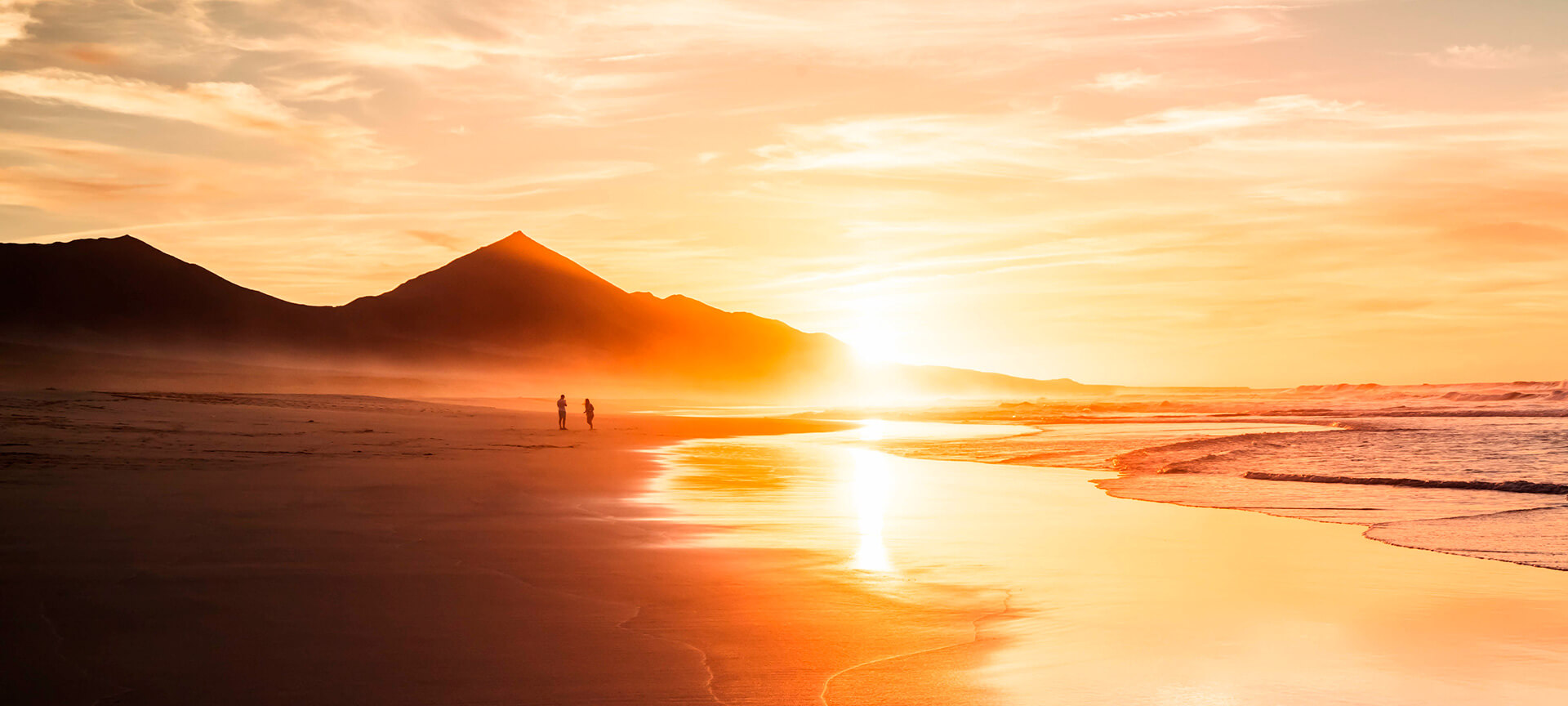 Sonnenuntergang am Strand Cofete, Fuerteventura