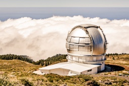 Veduta dall’Osservatorio Astrofisico di Roque de Los Muchachos a La Palma, isole Canarie
