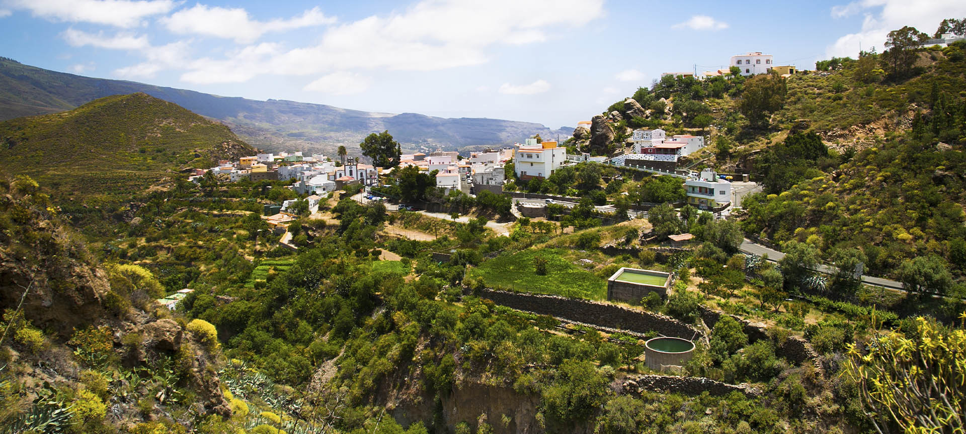 "Vue panoramique de San Bartolomé de Tirajana, dans l’île de Grande Canarie (archipel des Canaries) "