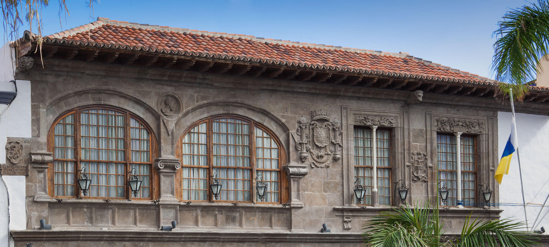 Santa Cruz de la Palma Town Hall on the Island of La Palma, Canary Islands
