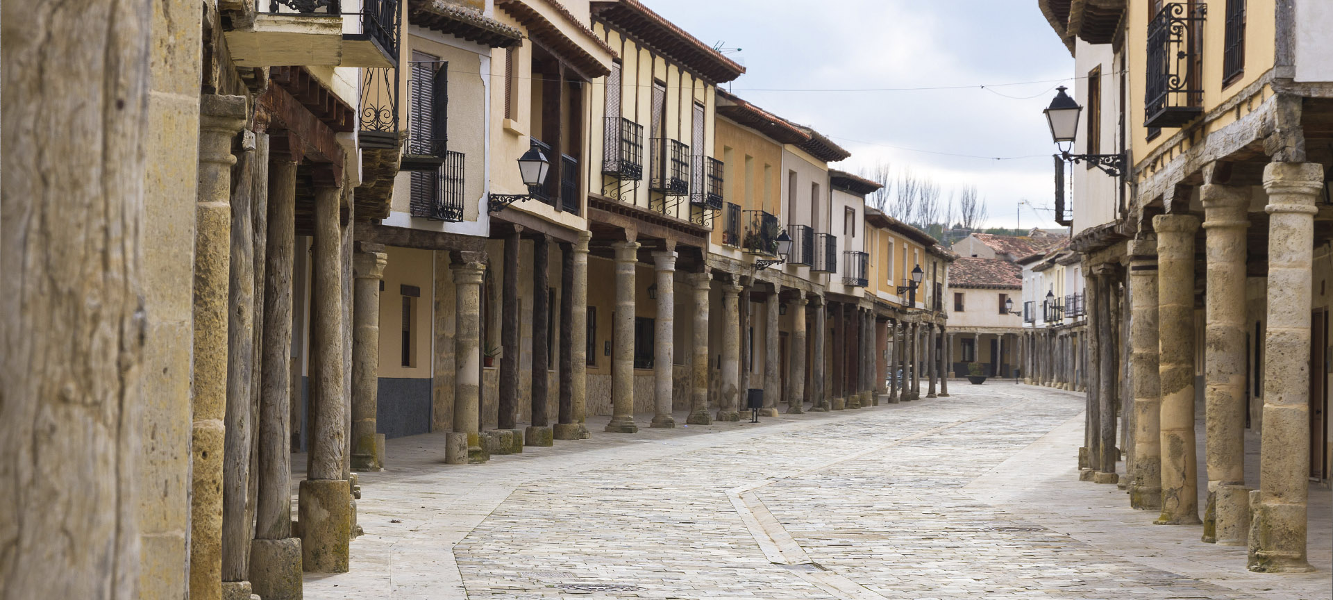 Arcades traditionnelles d’Ampudia (province de Palencia, Castille-León)
