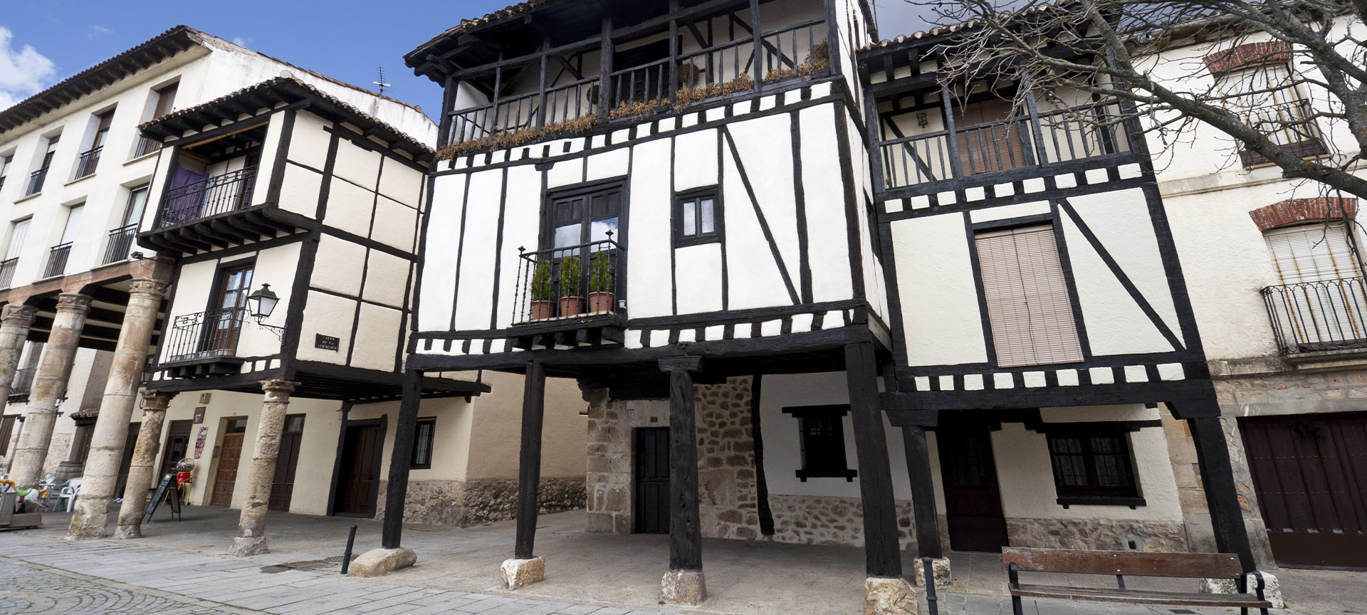 Traditional houses in Covarrubias (Burgos, Castilla y León)