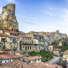 Panoramic view of Frías in Burgos (Castile and Leon)