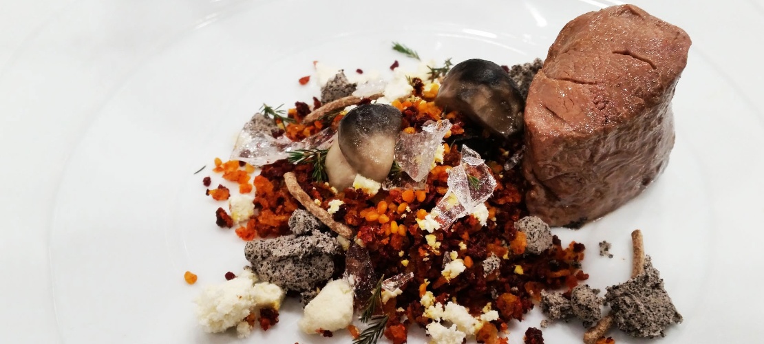Designer dish with Soria truffle Designer dish with Soria truffle