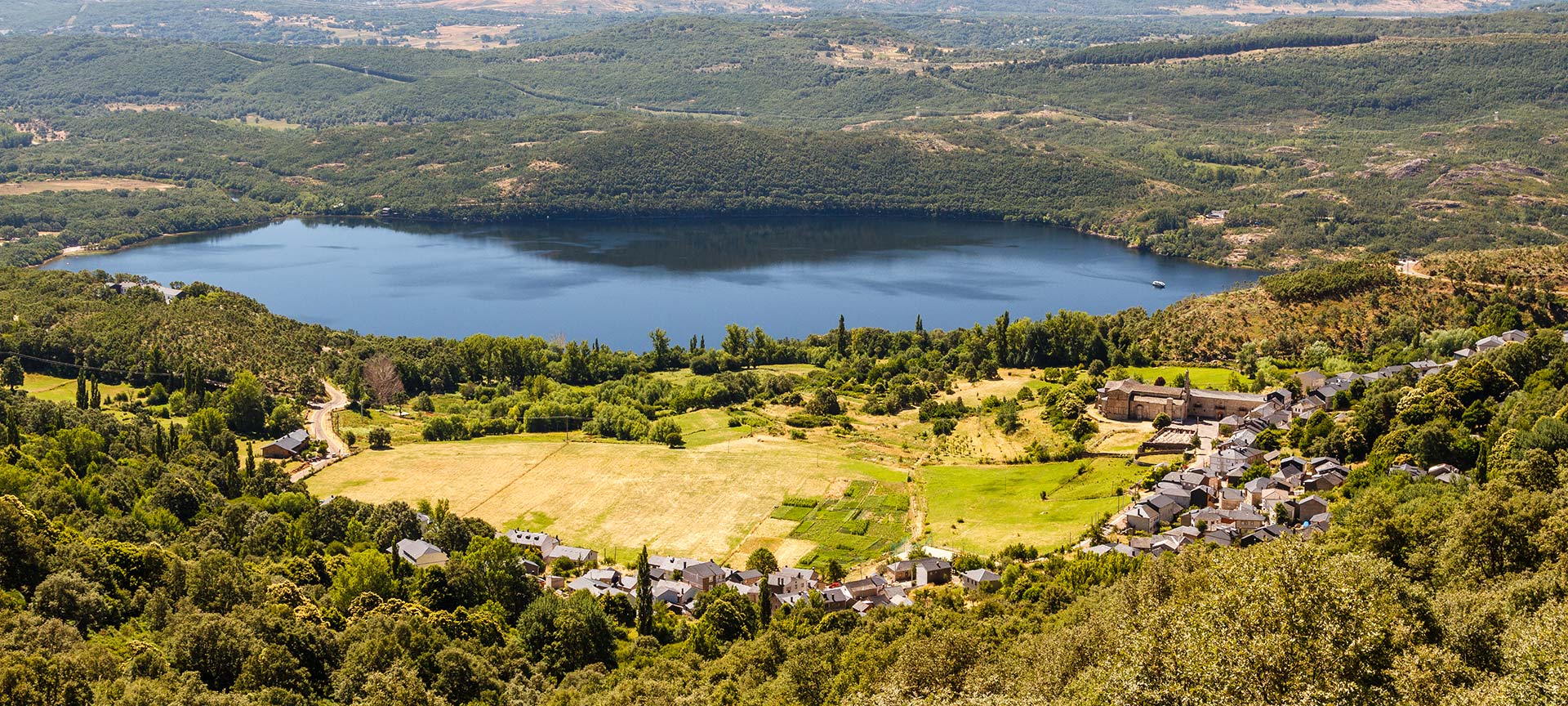 San Martín de Castañeda next to Sanabria lake. Zamora