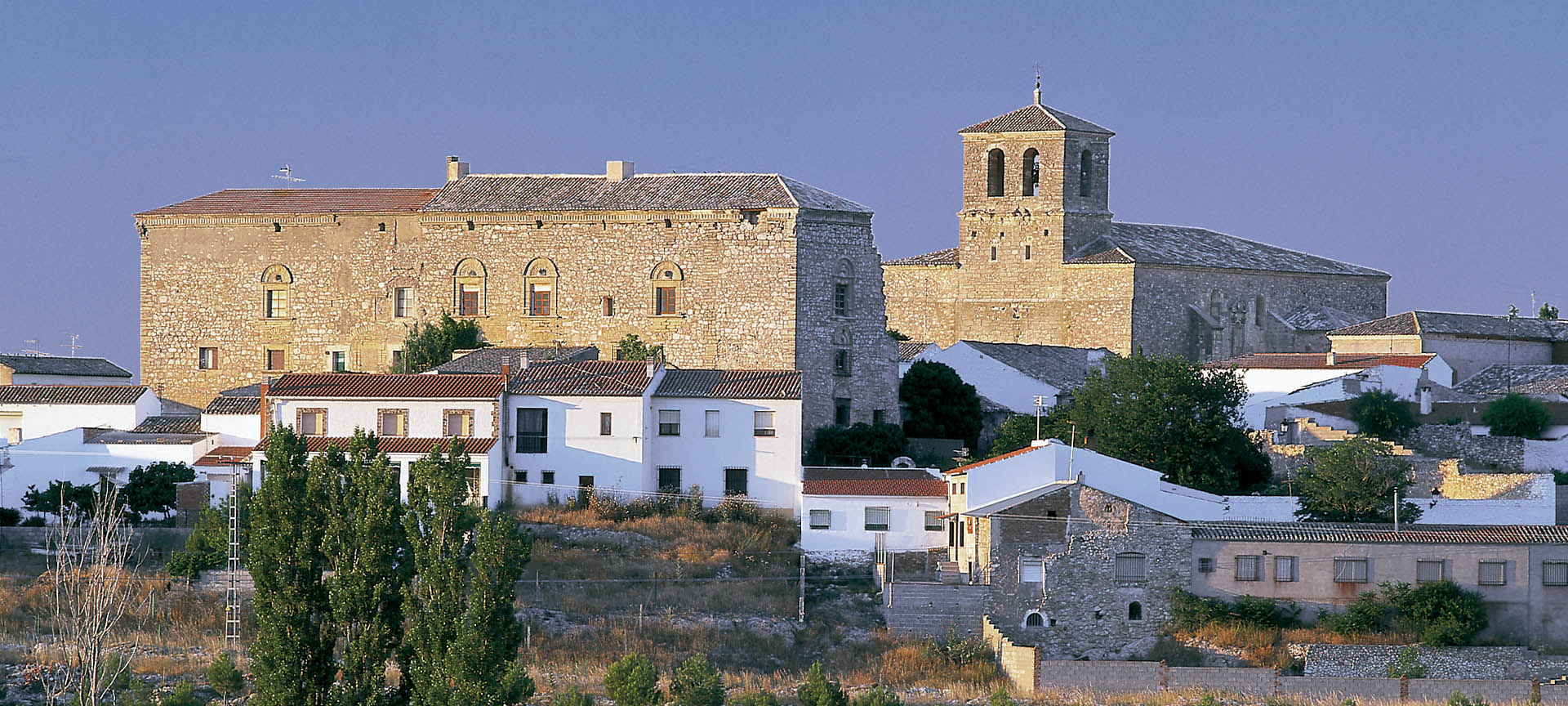 Panoramic view of Villaescusa de Haro (Cuenca, Castilla-La Mancha)