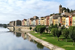 Fiume Segre in corrispondenza di Balaguer (Lleida, Catalogna)
