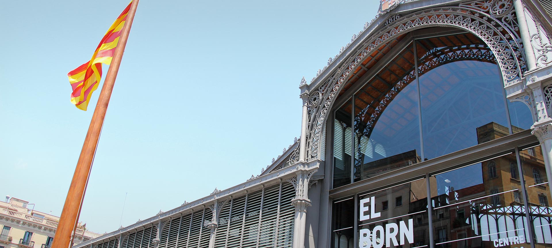 Marché El Born dans le quartier du même nom. Barcelone