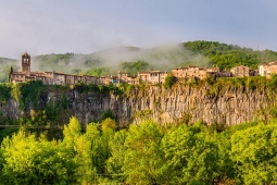View of Castellfollit de la Roca, Girona.