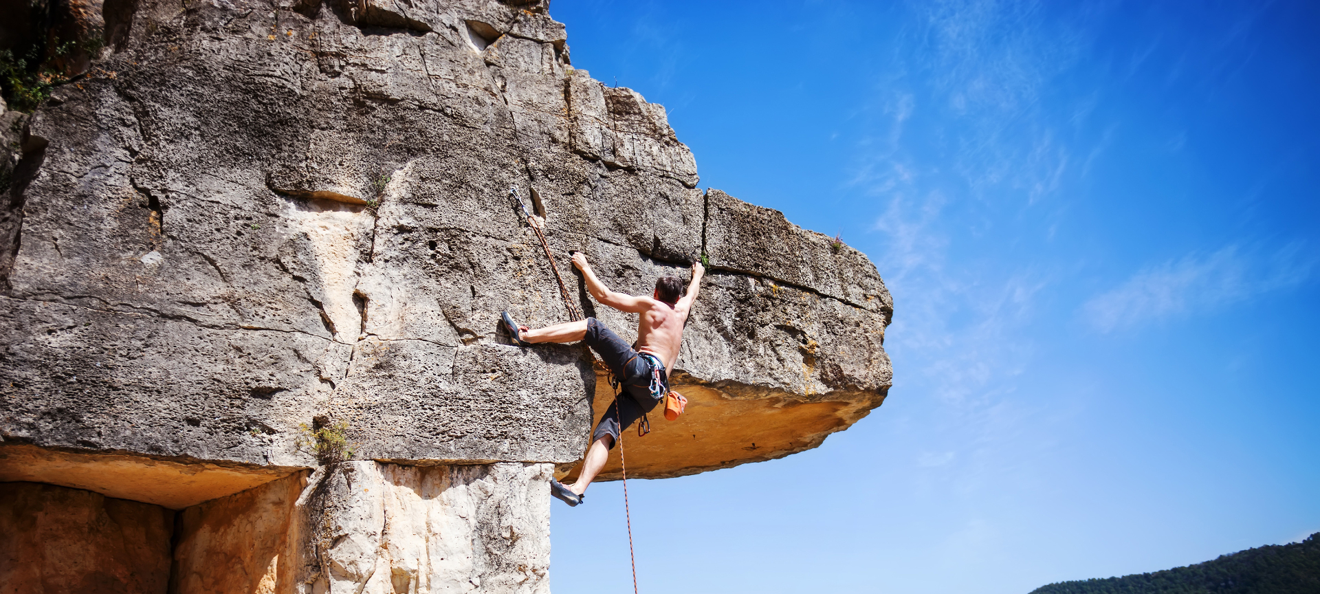 Climbing in the Siurana area in Tarragona, Catalonia