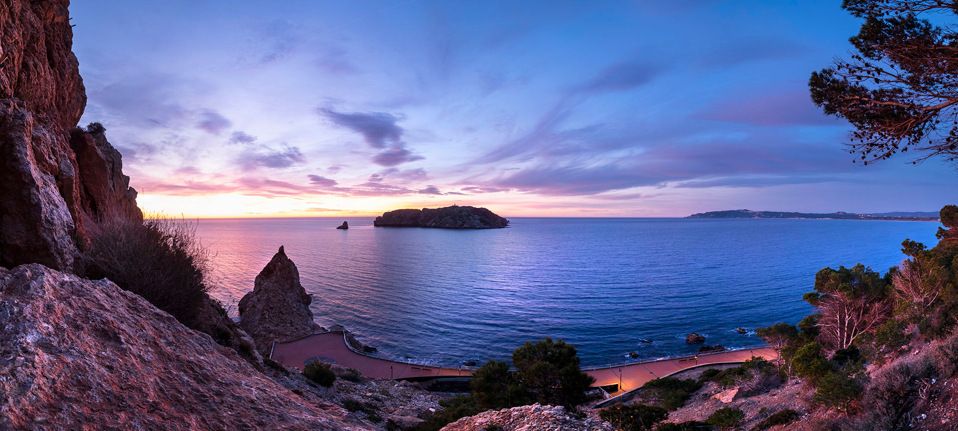 Reserva Natural de Illes Medes en L'Estartit. Girona, Cataluña