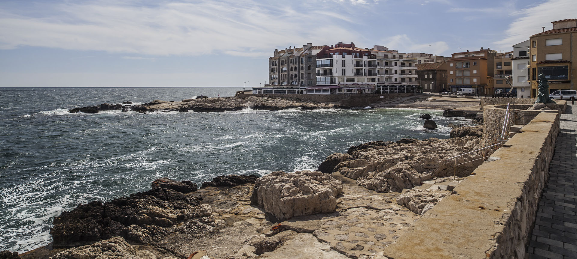 Vista de L'Escala, en Girona (Cataluña)