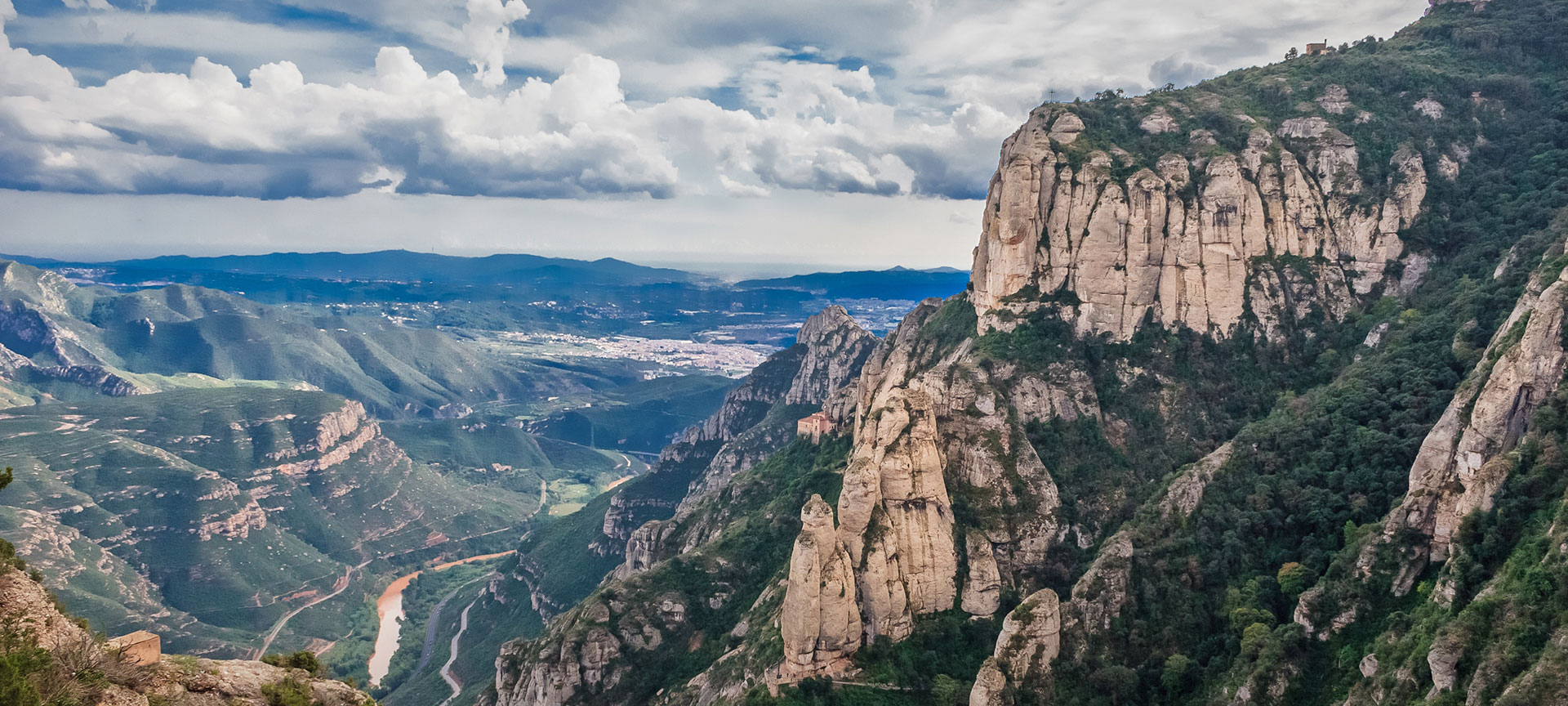 View from Montserrat. Barcelona