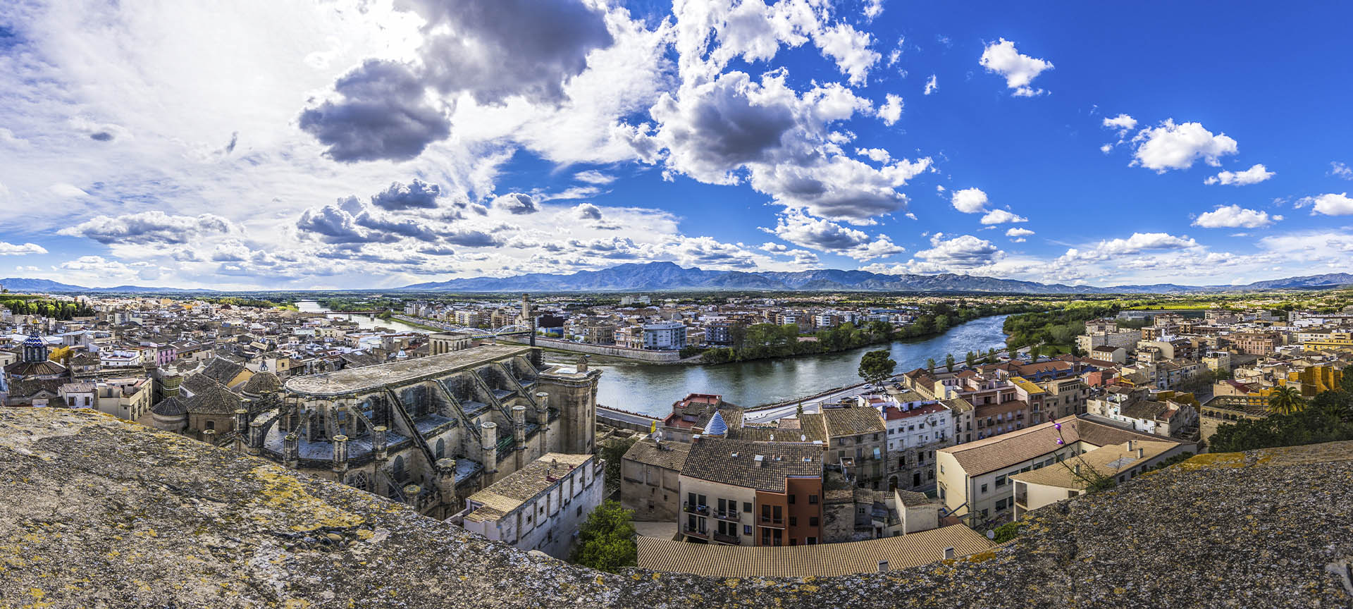 Veduta generale di Tortosa, Tarragona (Catalogna)