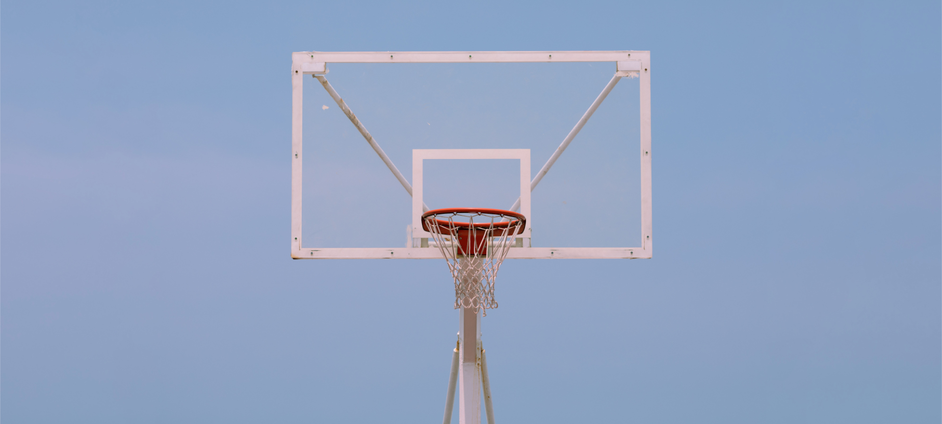 Detail of basketball hoop