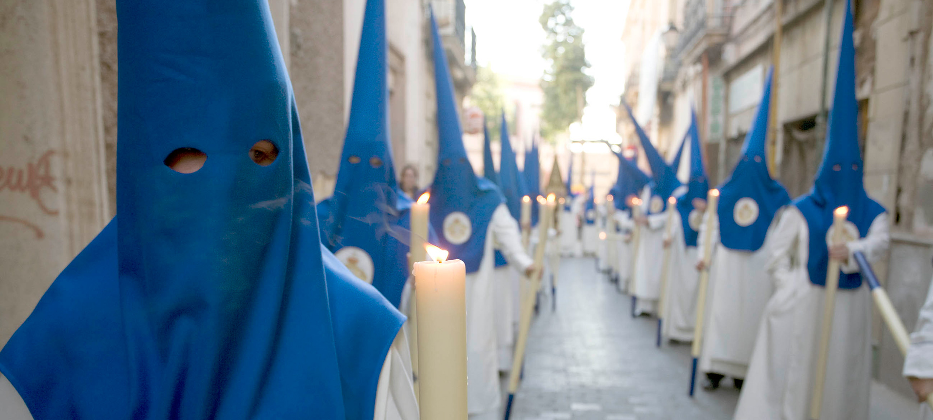 Nazarenos na Semana Santa de Almería