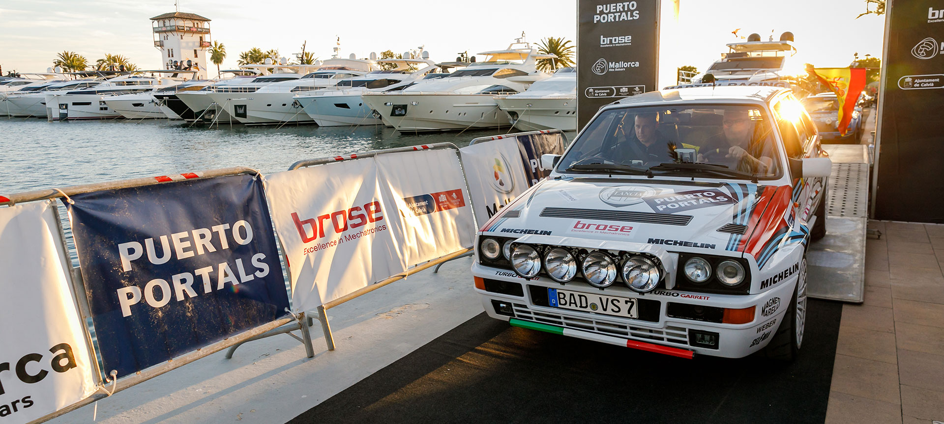 Puerto Portals marina. Isla Mallorca Classic Rally