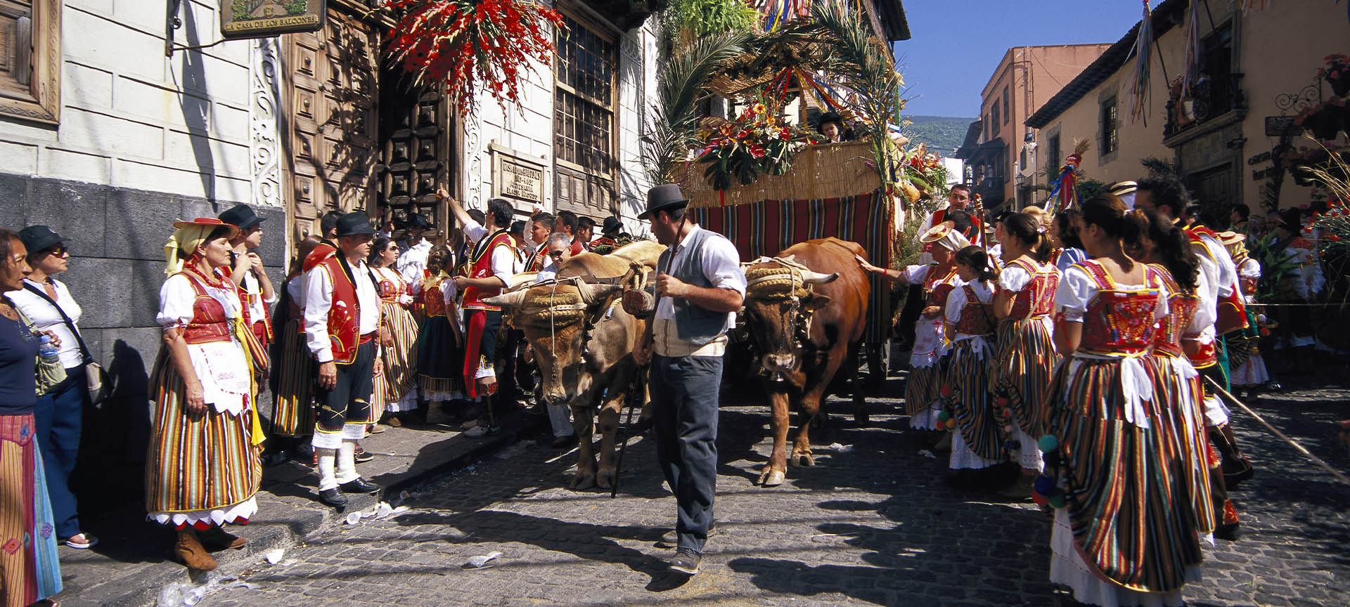 Fronleichnam und San Isidro-Wallfahrt, in La Orotava (Teneriffa, Kanarische Inseln)