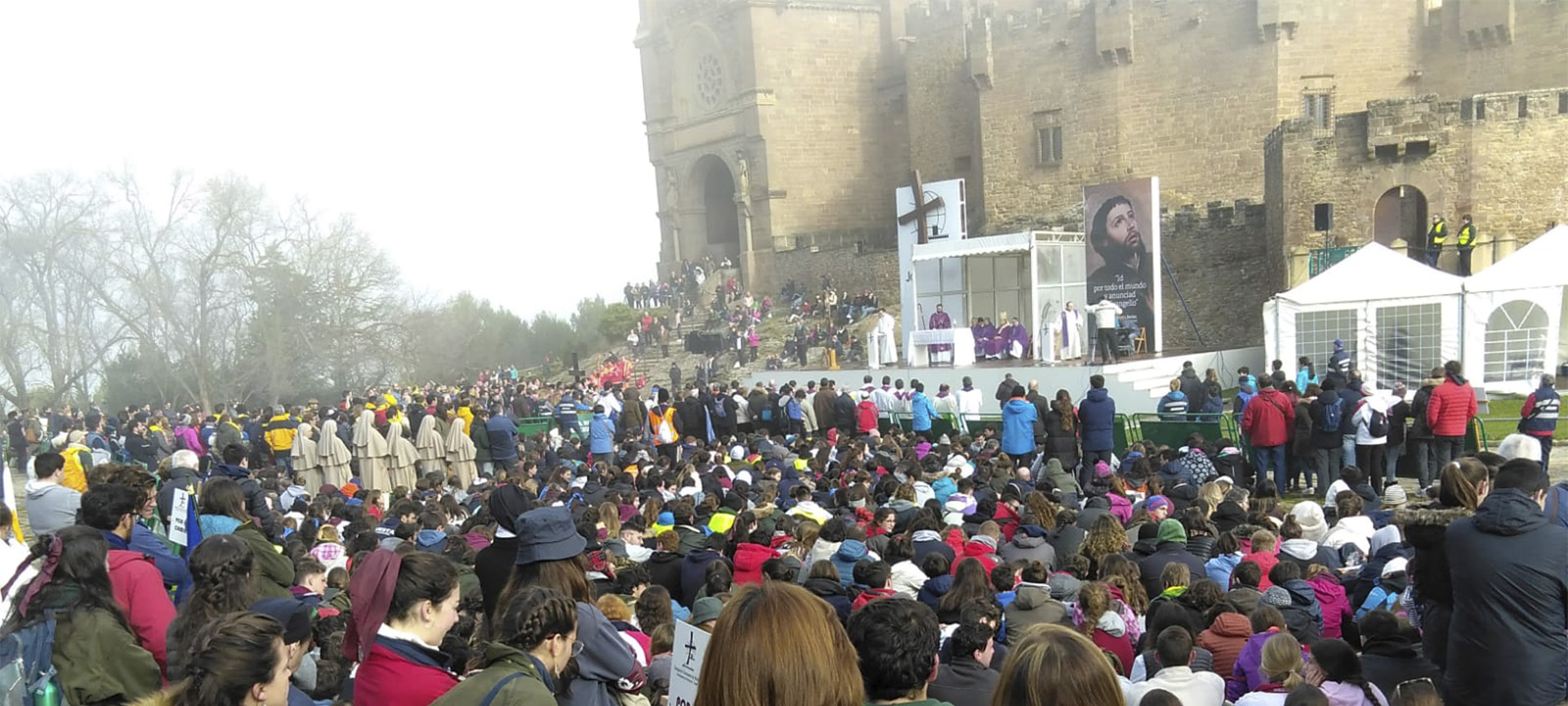 „Las Javieradas“, Wallfahrt bis zum Schloss von San Javier (Navarra).