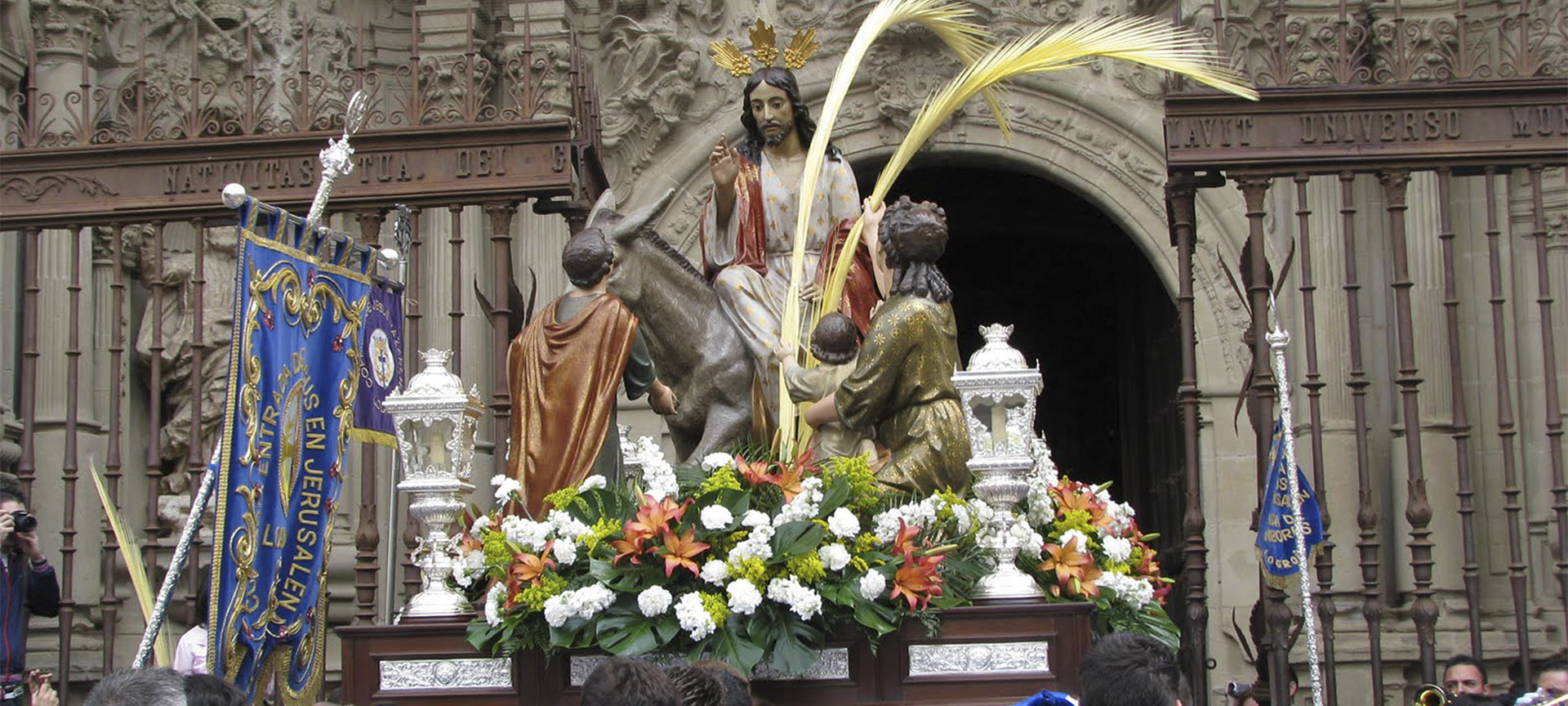 La Borriquilla Procession on Palm Sunday during Easter Week in Logroño (La Rioja)
