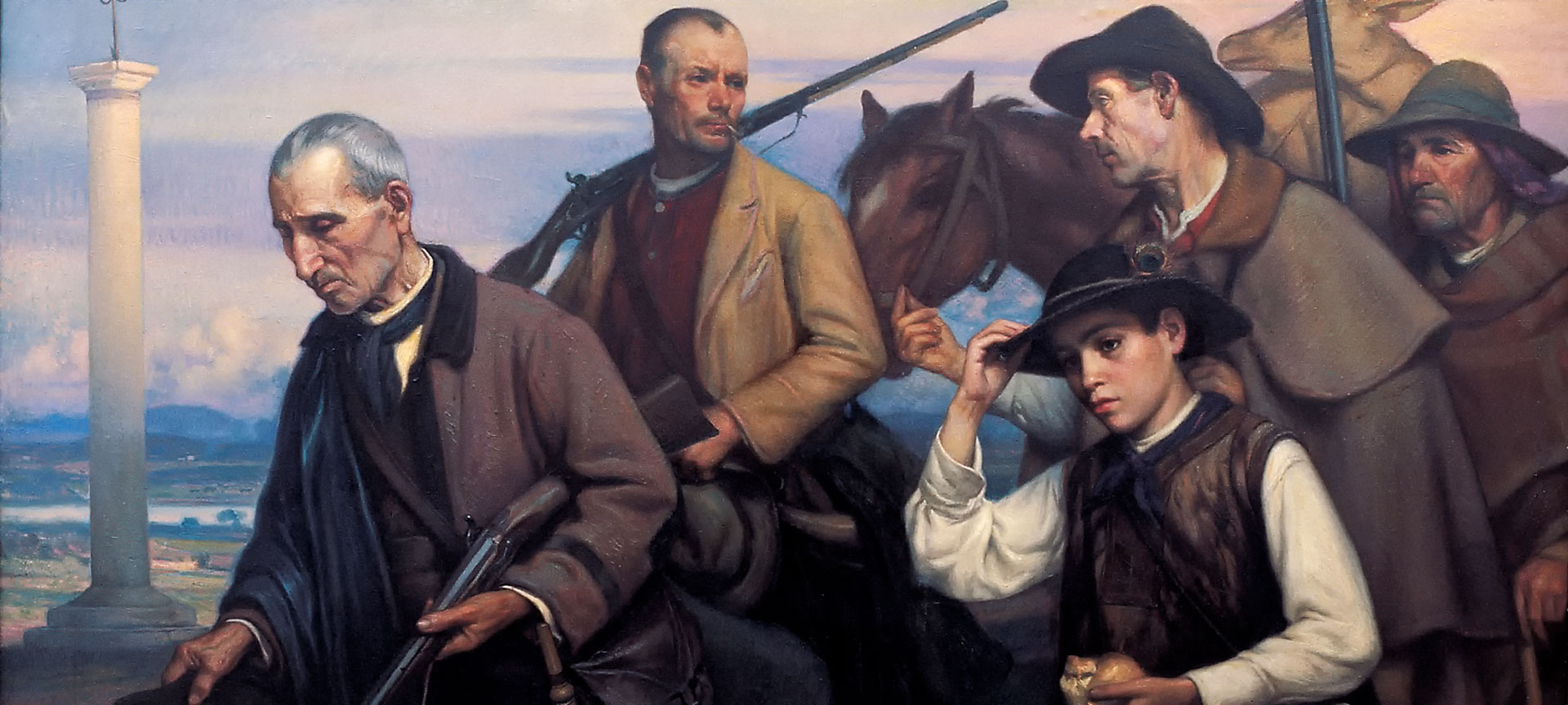 Musée des Beaux-Arts de Badajoz. Scène de chasse, œuvre d’Adelardo Covarsí
