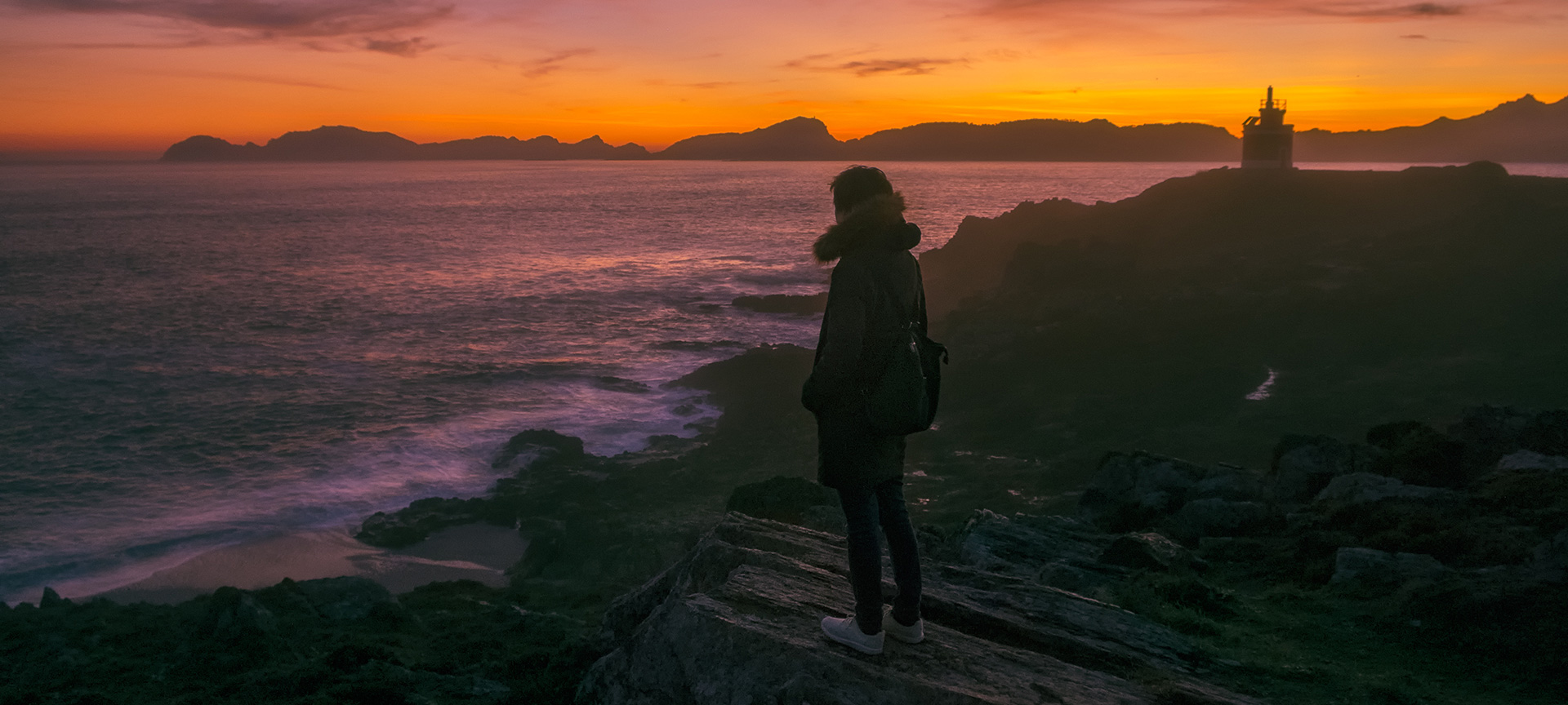 Cíes Islands from Cabo Home, Pontevedra