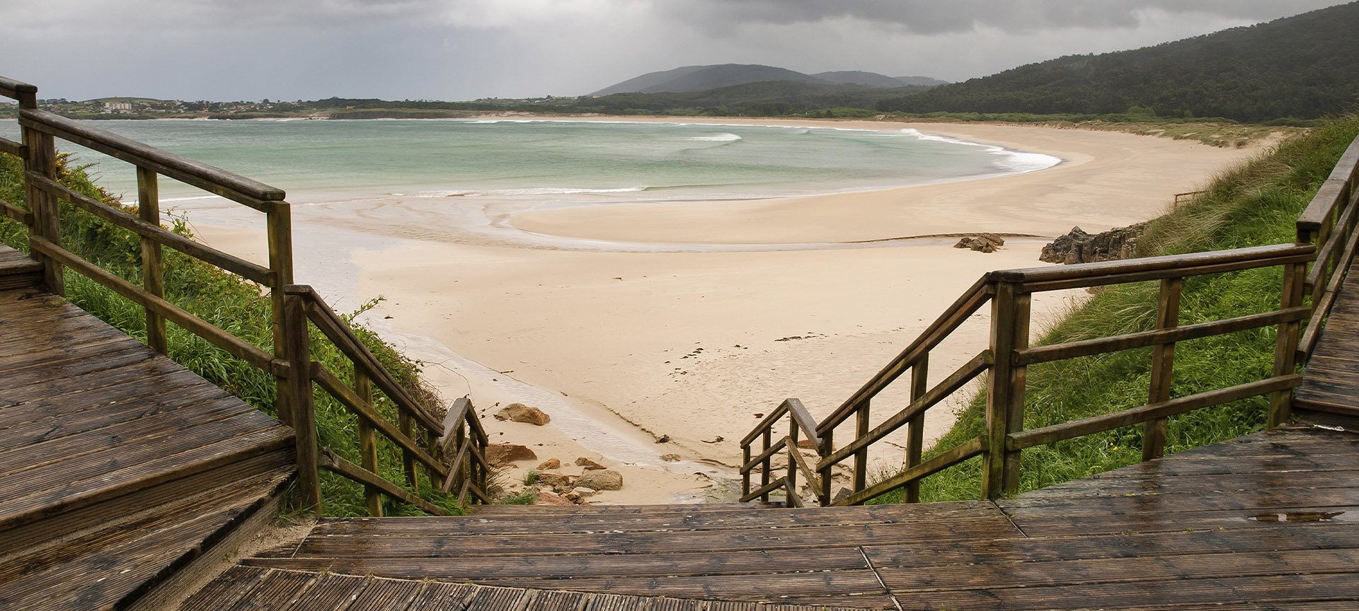 Plage San Jorge à Ferrol (province de La Corogne, Galice)